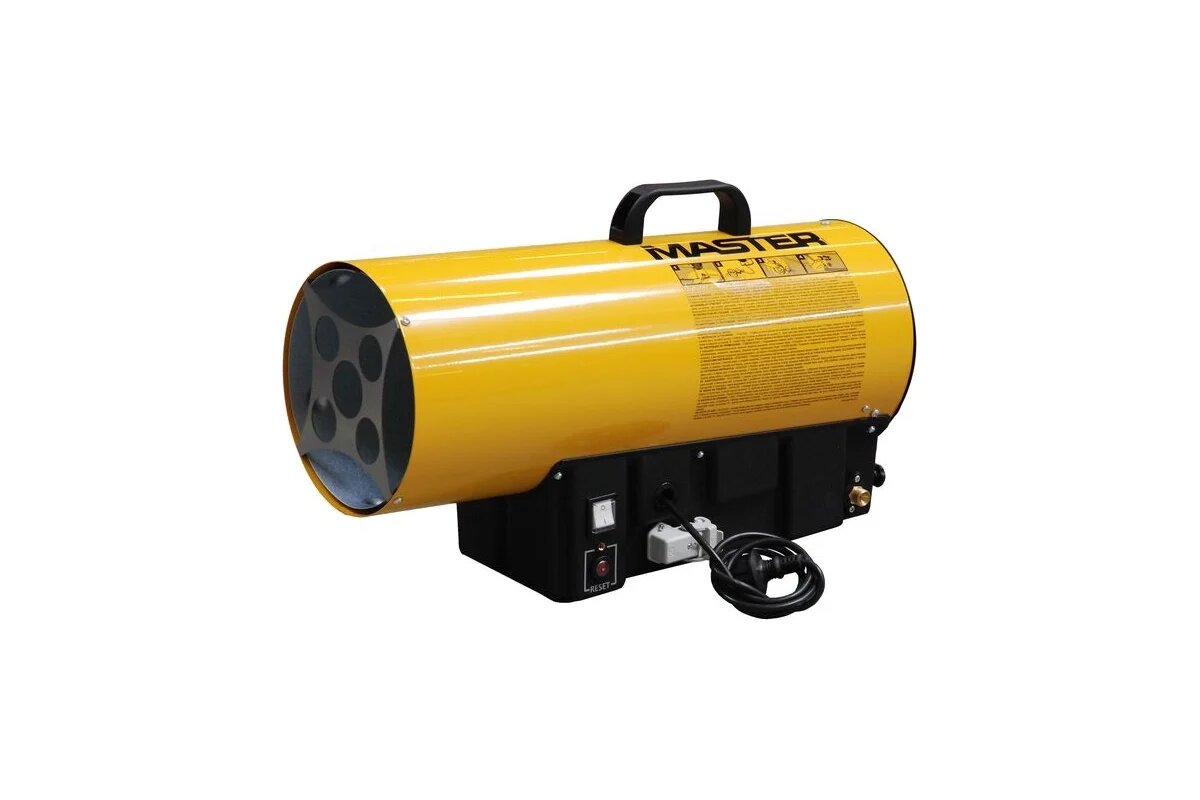 Газовый нагреватель воздуха MASTER BLP 33ET 4015.101 33 кВт воздухообмен 1000 м³/ч цвет желтый