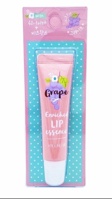 WELCOS Эссенция для губ с виноградным ароматом Around Me Enriched Lip Essence Grape, 8,7 г