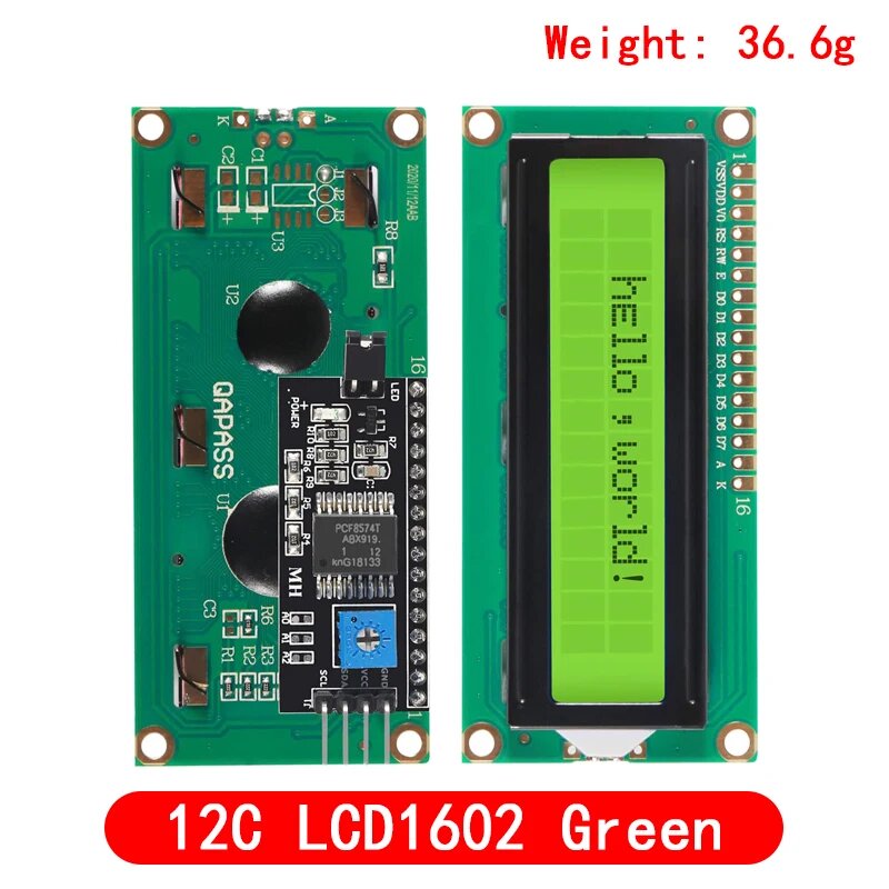 ЖК-модуль Si Tai&SH 1602 сине-зеленый для Arduino I2C lcd1602 Green
