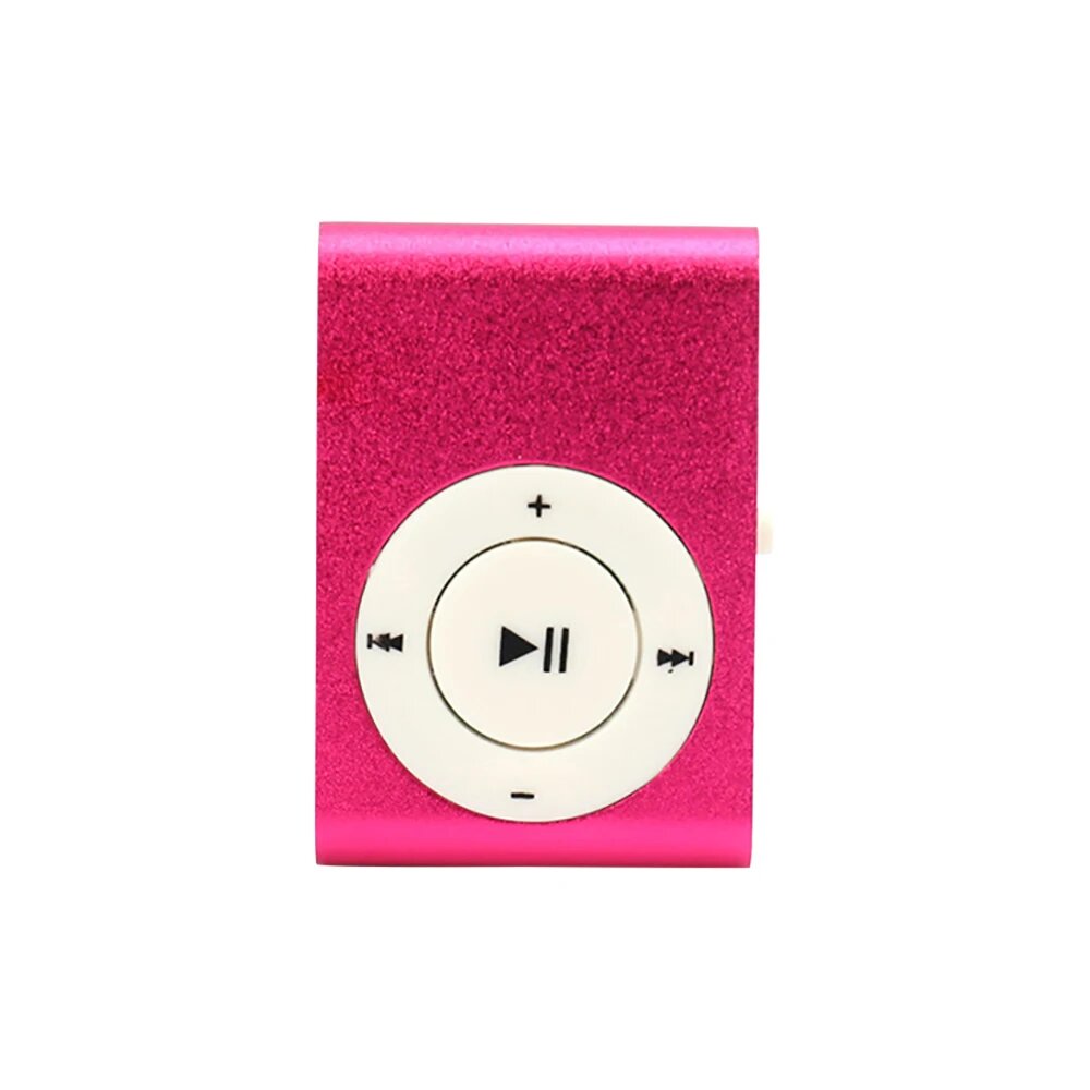 Портативный водонепроницаемый MP3-плеер Mini Clip черный, pink