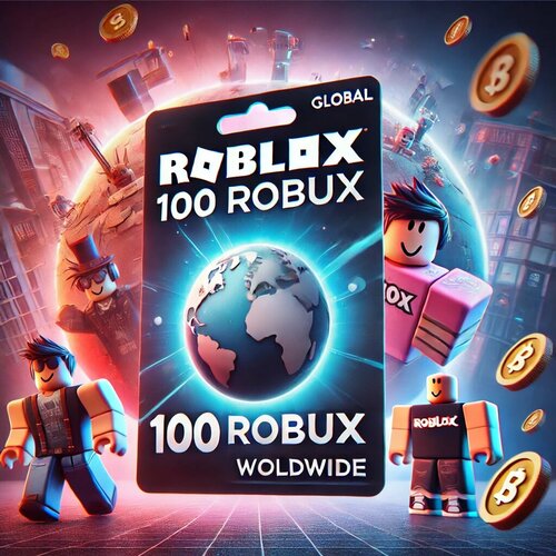 Roblox Gift Card 100 Robux Игровая валюта для ПК телефона и Xbox Быстрая доставка 45100₽