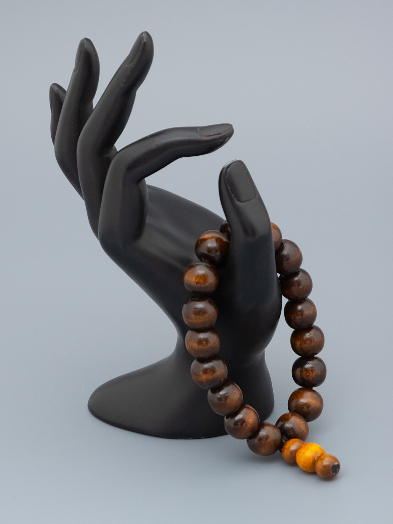 Чётки ЖемАрт, дерево, длина 19 см, желтый, коричневый — фото 1