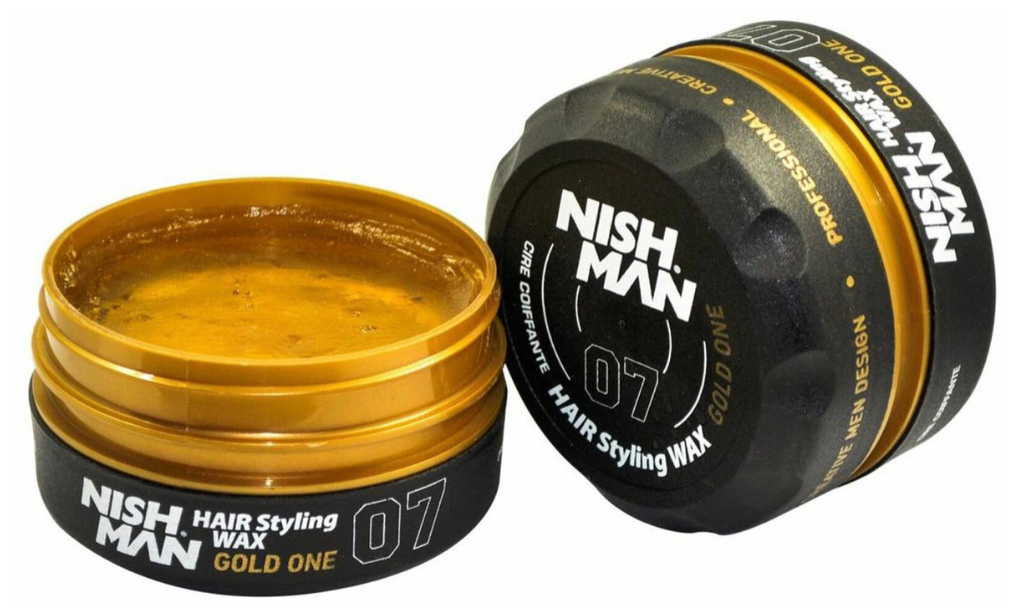 Воск для волос NISHMAN "Gold One", сильная фиксация, золотистый, 150мл — фото 1