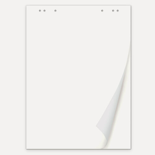 Изображение товара Блокнот для флипчарта Brauberg, 50 листов, чистые, 67.5х98 см, 80 г/м2