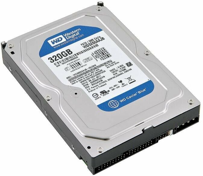 Жесткий диск Western Digital Blue WD3200AAJB, 320 Гб, 7200 об/мин, 3.5", 10 Мб/с — фото 1