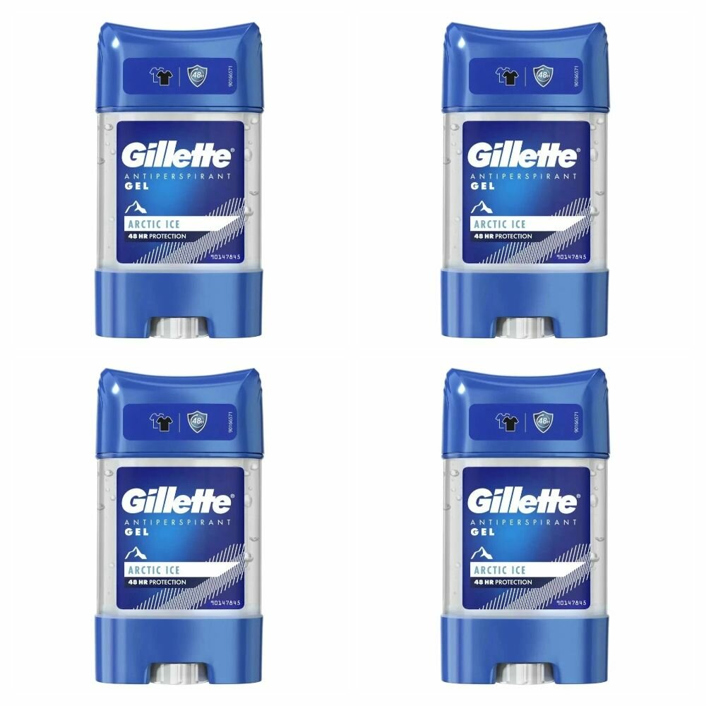 Gillette Arctic Ice Антиперспирант гель, 70 мл, 4 шт