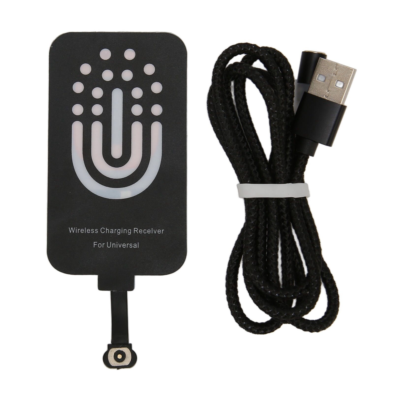 Thin Wireless Charging Receiver Type C Magnetic Suction Dual Purpose Patch Back