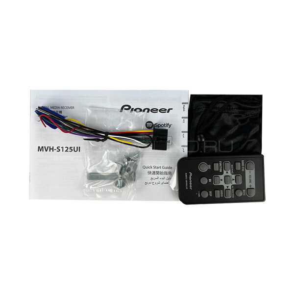 Автомагнитола Pioneer MVH-S125UI, двухцветный дисплей, 1DIN, поддержка CarPlay/Android Auto — фото 1