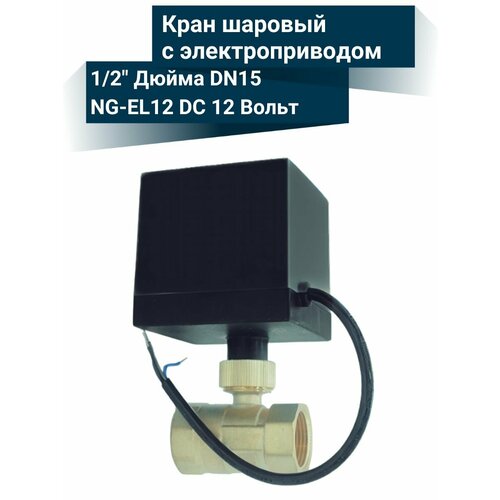 фото Кран шаровый с электроприводом 1/2" дюйма 12в-24в netgim