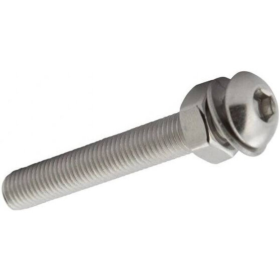 Болт крепления Poolmagic 2005002, нержавеющая сталь, серый, 65x10x10 мм — фото 1