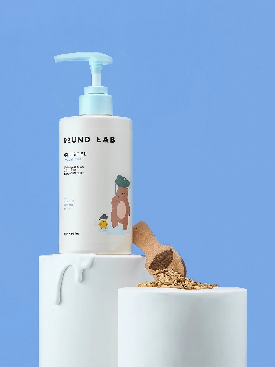 Картинки Детский увлажняющий лосьон для чувствительной кожи Round Lab Baby Mild Lotion 300 мл