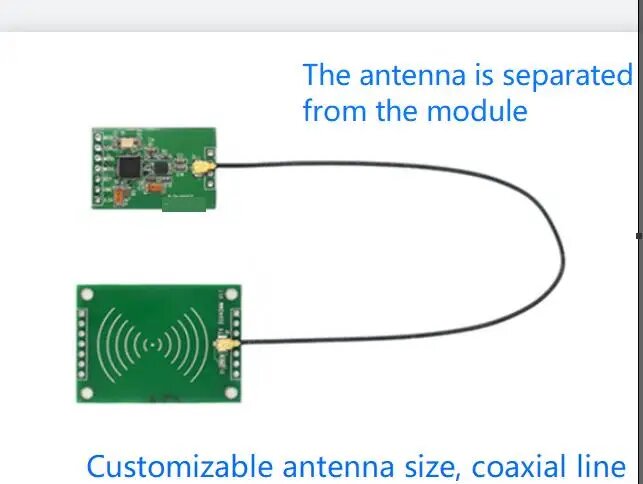 Считыватель интерфейса RFID RC522 SPI, 13,56 МГц, IC-карта, модуль индукции радиочастоты, разделение антенны