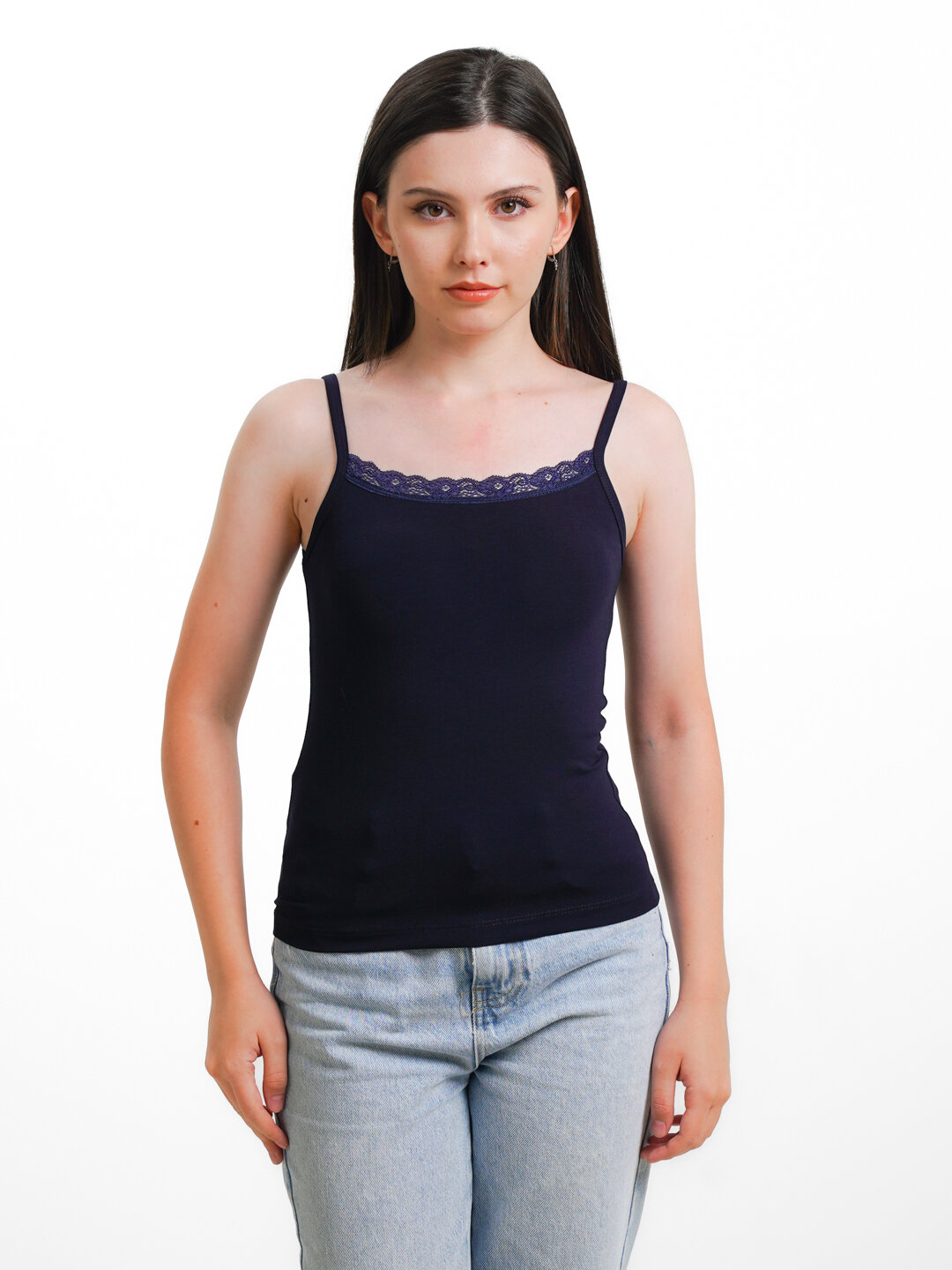 Майка спортивная S, 1 шт., размер S, темно-синий 09 — фото 1