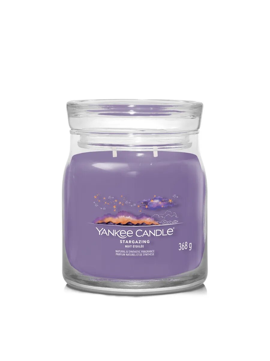 Yankee Candle / Свеча средняя в банке Звездопад 368 гр / 35-50 часов