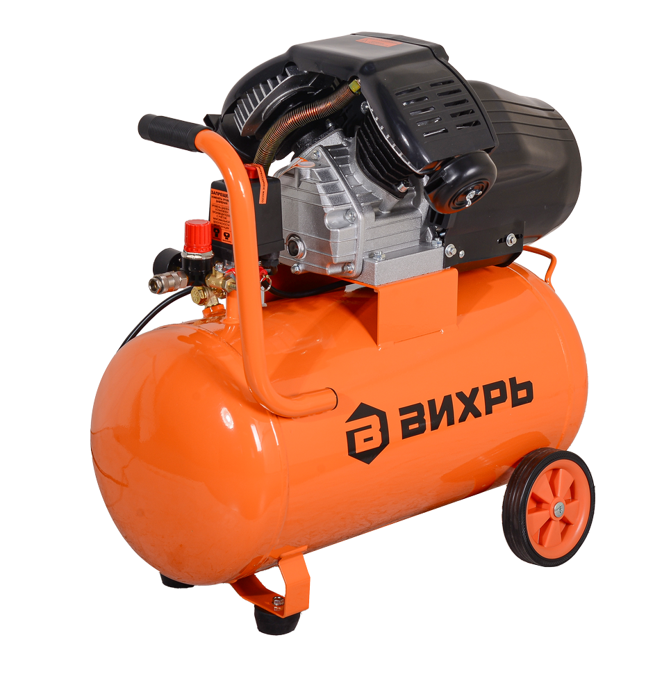 Компрессор воздушный 50 литров 380 л/мин КМП-380/50 Вихрь 2.2кВт