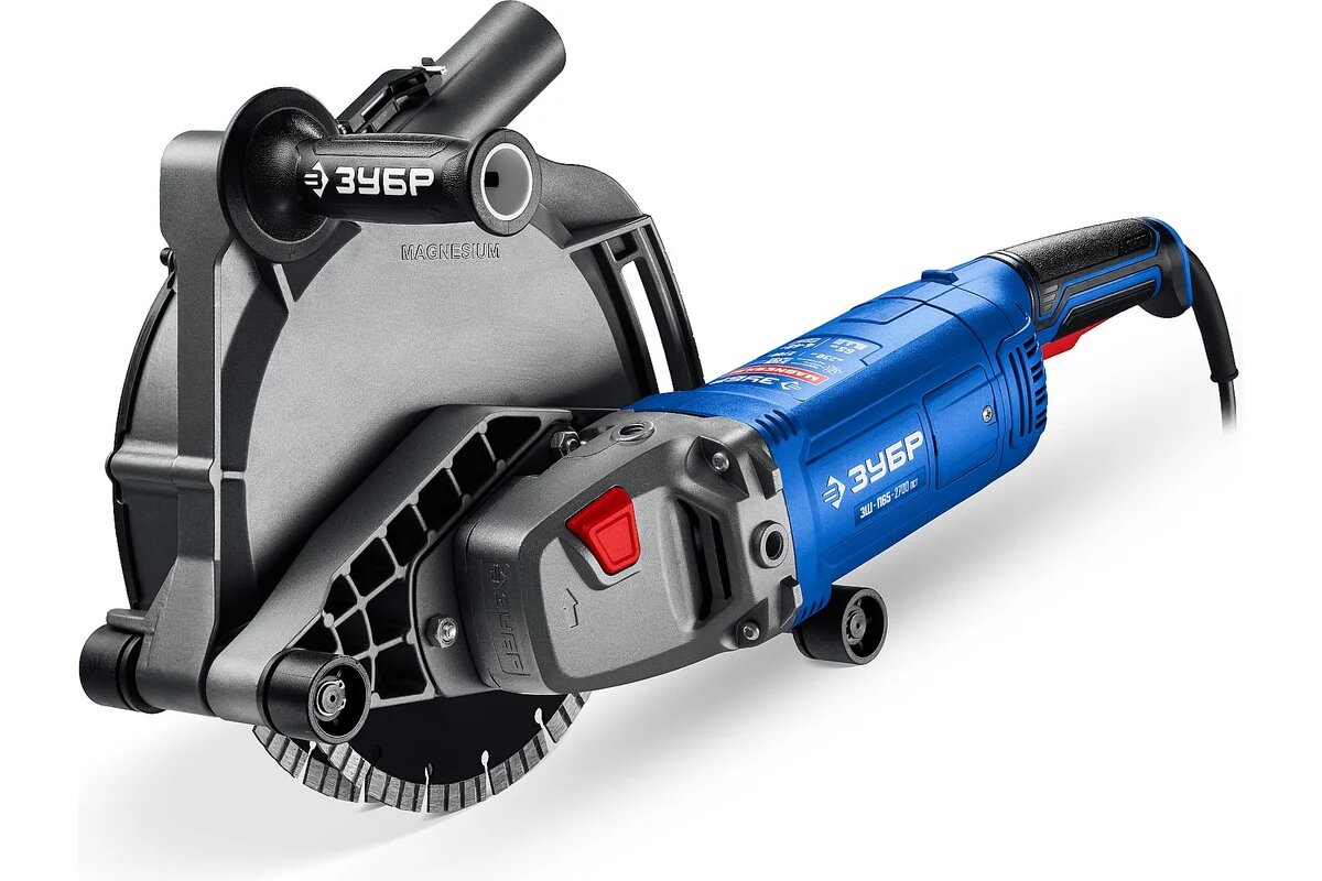 Штроборез ЗУБР d 230 мм 2700 Вт 65 мм (бороздодел) Профессионал (ЗШ-П65-2700 ПСТ)