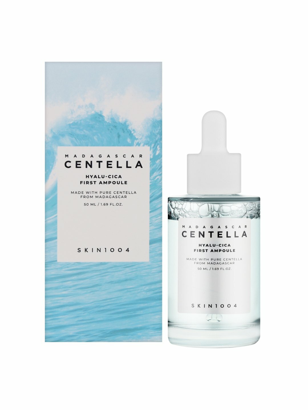 Увлажняющая ампула-сыворотка KIN1004 Madagascar Centella Hyalu-Cica First Ampoule, 50 мл