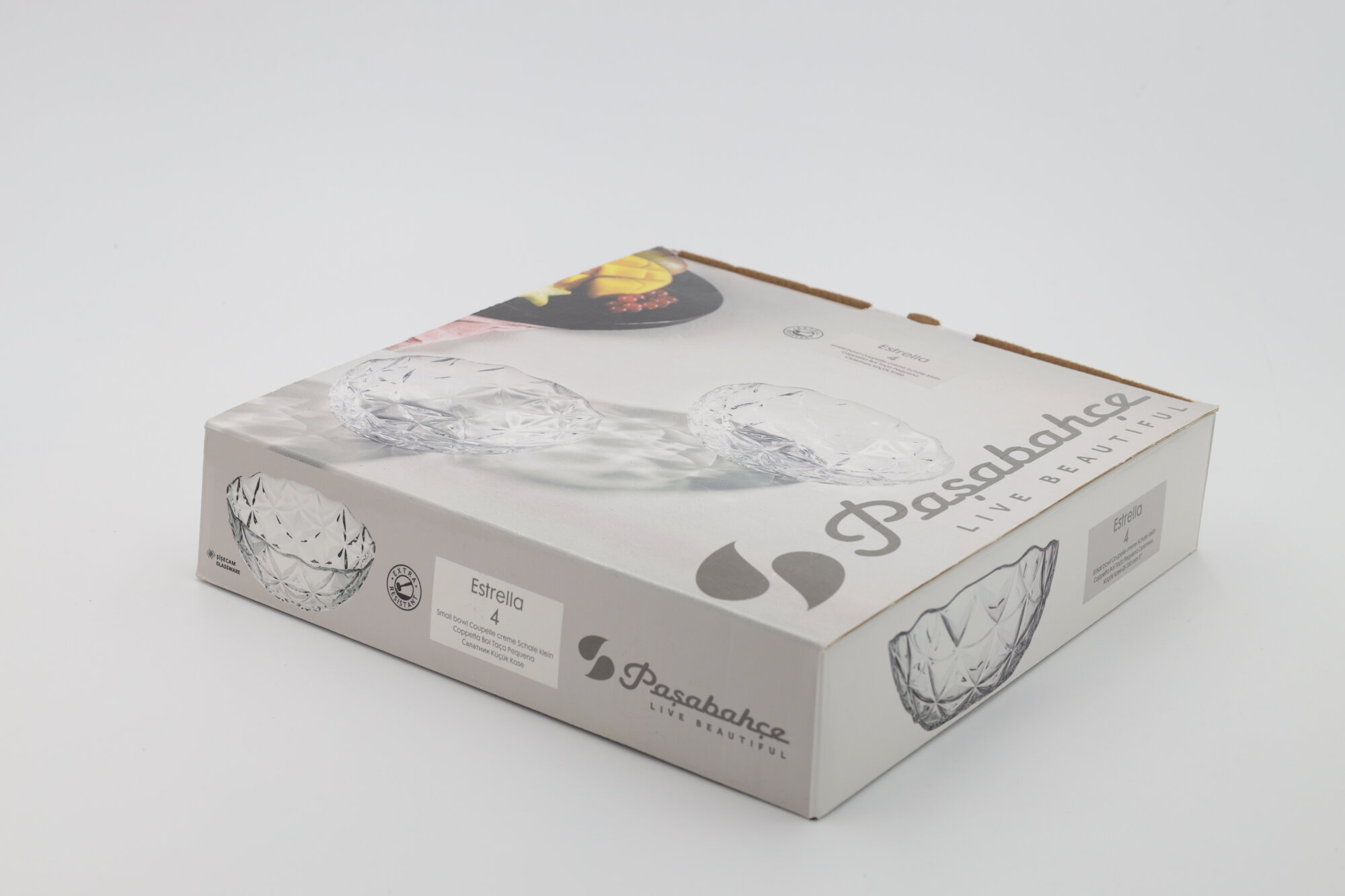 Салатник PASABAHCE эстрелла 10543 13см 4шт 4х6 1204259 — фото 1