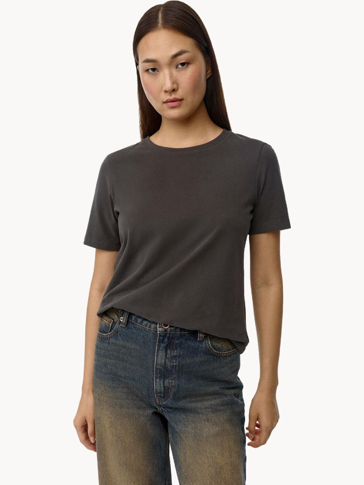 Футболка Sela Kris Regular fit, размер L INT, антрацитовый