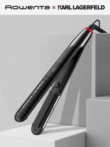Изображение товара Выпрямитель для волос Rowenta Karl Lagerfeld SF466LF0 плавающие пластины, ЖК-дисплей, покрытие кератин