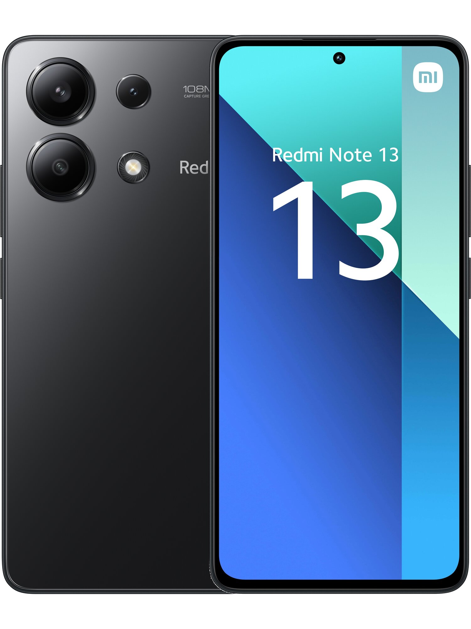 Смартфон Xiaomi Redmi Note 13 4G 6/128 ГБ RU, Dual nano SIM, midnight black