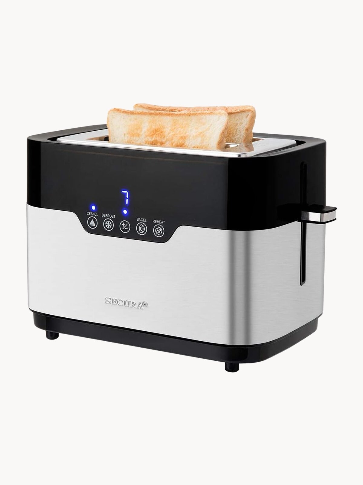Тостер для хлеба с поддоном CENTEK CT-1423 - 920Вт, 7 уровней прожарки, сенсорное управление