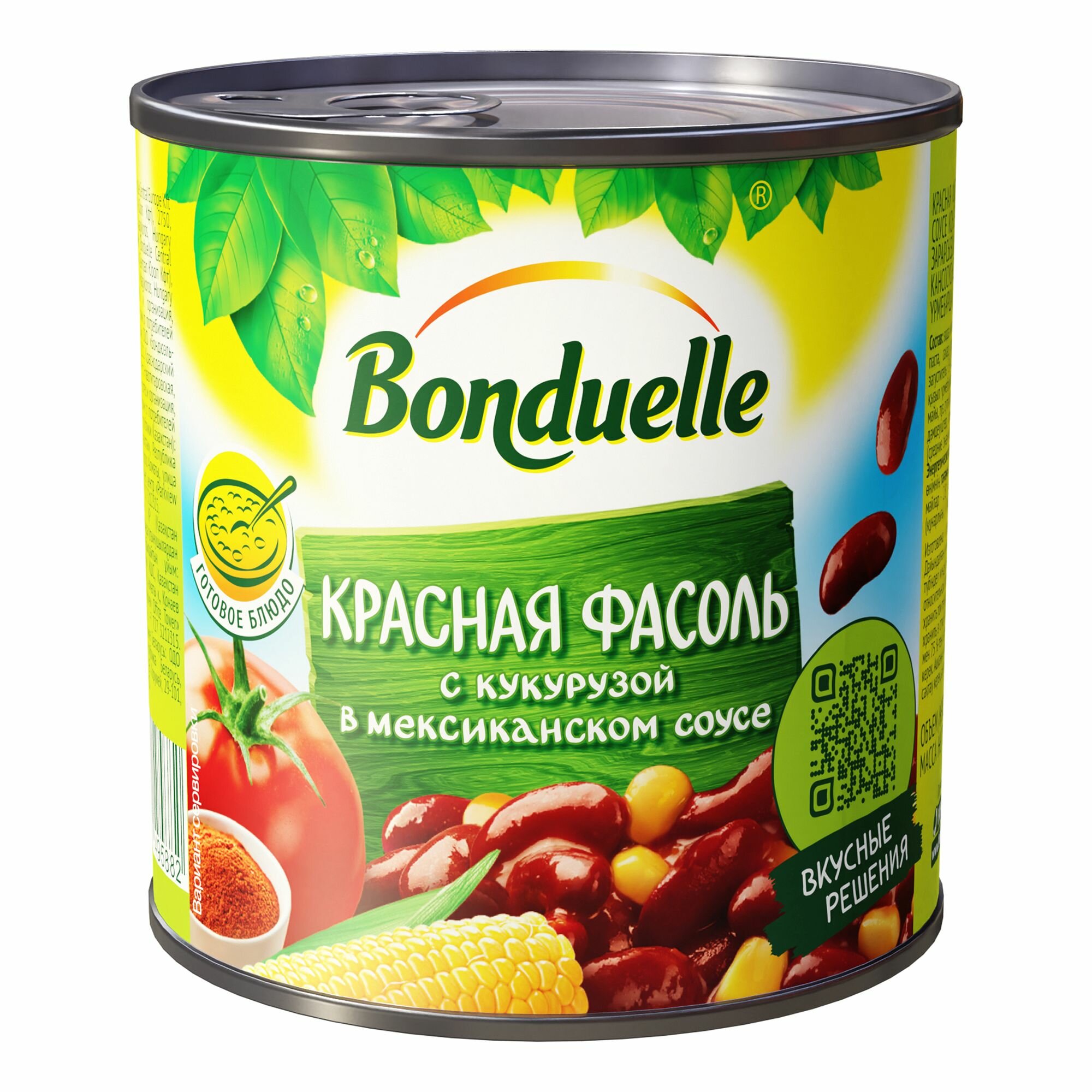 Фасоль Bonduelle красная с кукурузой в мексиканском соусе 430 г