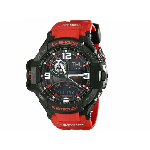 Наручные часы CASIO GA-1000-4B, красный, черный наручные часы casio g shock ga 1000 4a