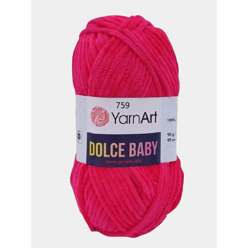 Пряжа YarnArt Dolce Baby, Цвет Фуксия пряжа yarnart пряжа dolce цвет 756 комплект 5 шт