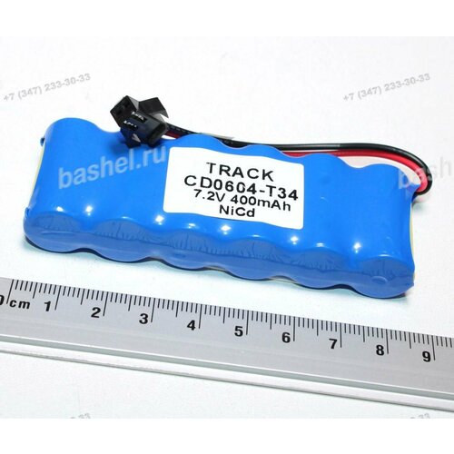 Аккумулятор TRACK CD0604-T34 (разъем JST SM2, 6*2/3AA) 7,2 V, 400 mAh, NICD (для детских игрушек аккумулятор для акустики tdk trek a12 micro 3aa hhc