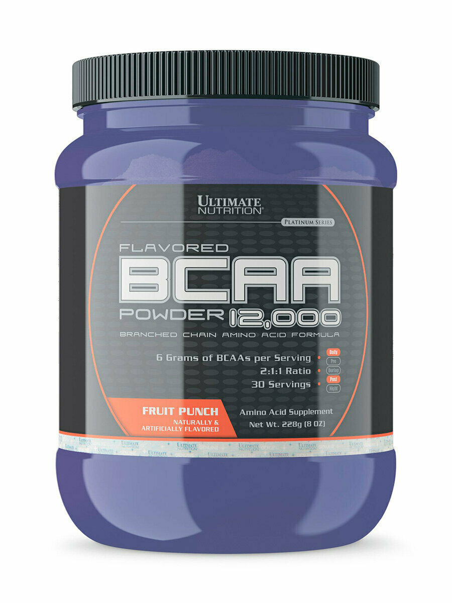 BCAA для спортсменов Ultimate Nutrition BCAA 12,000 Fruit Punch 228g