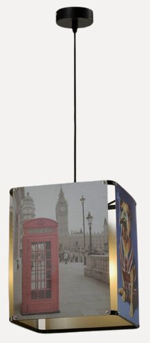 Изображение товара Люстра подвес De Fran, SP-0850 BKSL Е27 220В 1*60Вт, d25*h25cm, серия Винтаж