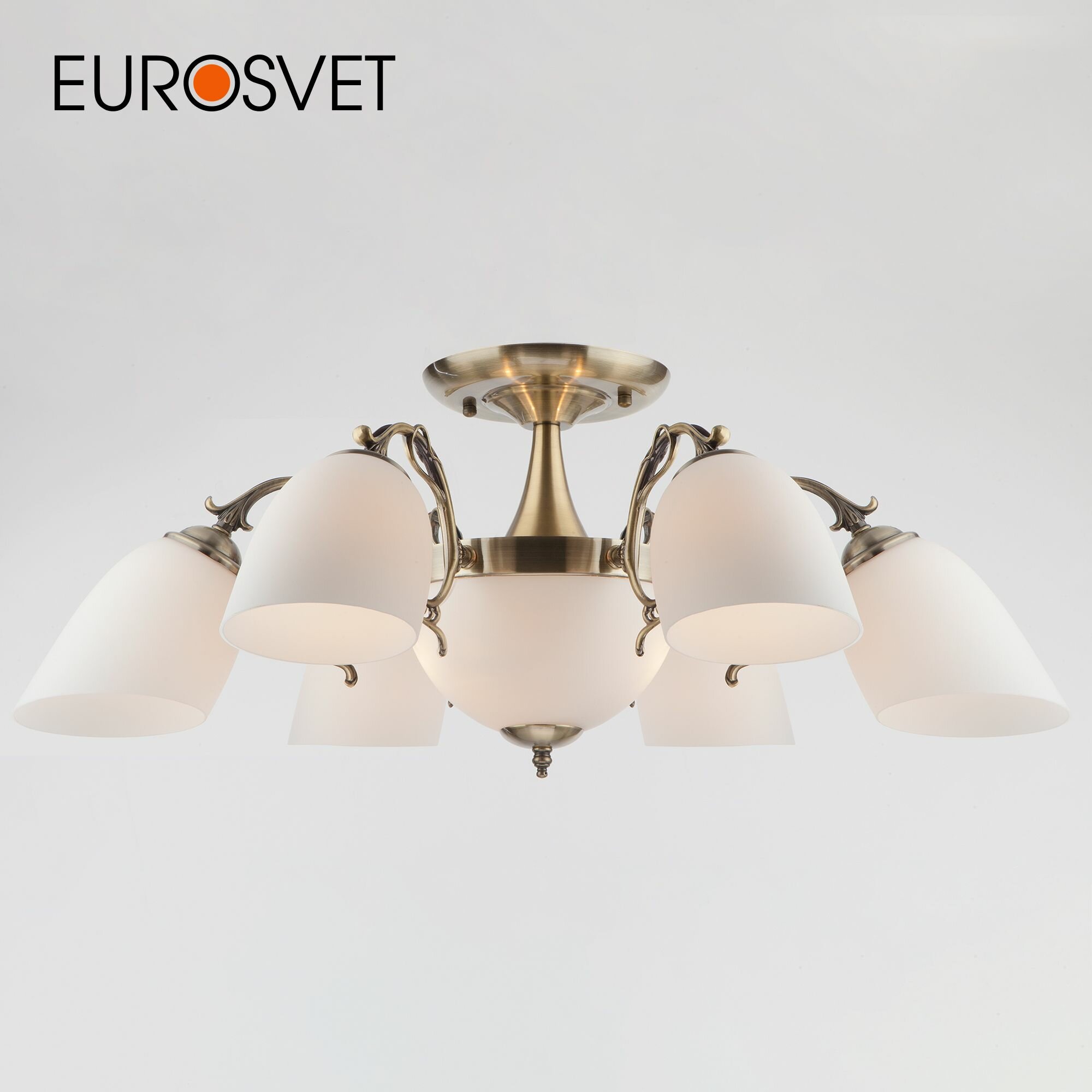 Люстра / Потолочный светильник Eurosvet Ariele 22010/6+2 античная бронза IP20