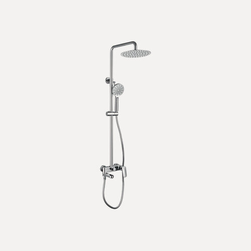 Изображение товара Душевая стойка со смесителем Aquatek Вега AQ2040CR хром, с верхним душем и лейкой