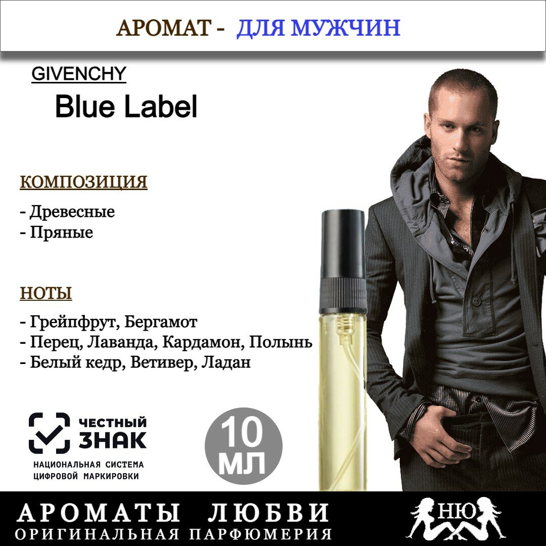 фото Парфюмерная вода Givenchy BLUE LABEL, 5мл