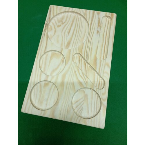 Доска деревянная для подачи чая/ доска для подачи из массива сосны размером 25 на 39см.