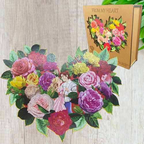 Деревянные пазлы для взрослых и детей / Подарок ребенку / Подарок на 14 февраля/ Подарок женщине / Подарок мужчине / Пазл 