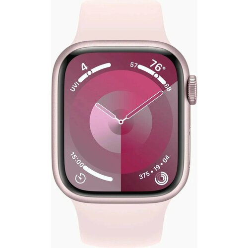 Умные часы Apple Watch Series 9 41mm Aluminum Case with Sport Band SM Цвет Pink 4392000₽