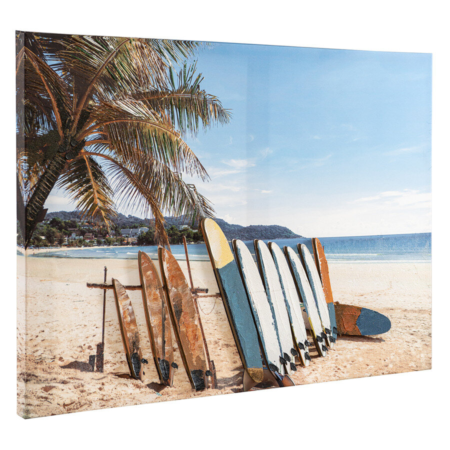 Панно декоративное с эффектом Bergenson Bjorn 3D Surf Beach 70х50см - фото №2