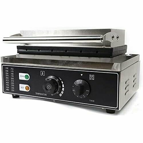 Вафельница для хот-догов Электрическая вафельница для хот-догов 1500 Вт Коммерческая вафельница нержавеющая сталь кукурузные доги хот-дог для приготовления вафель 3165700₽