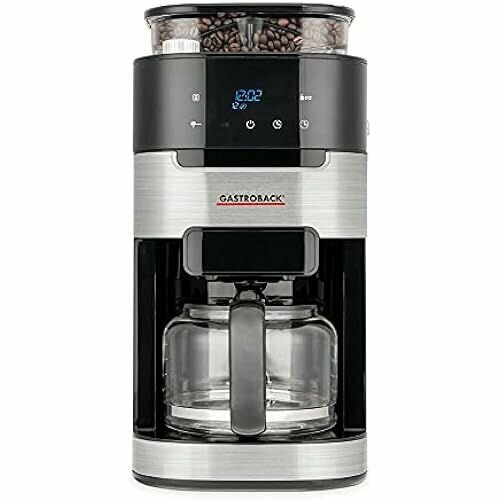 Кофемашина GASTROBACK Grind Brew Pro 42711 фильтрующая кофемашина со встроенной кофемолкой конусная кофемолка с 8 уровнями помола мягкий сенсорный ЖК-дисплей пластик 3498400₽