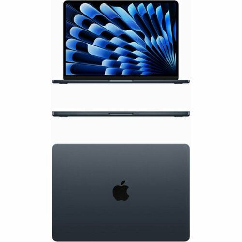 Apple MacBook Air M3 2024г 15153 дюймов Apple M3 8 CPU 10 GPU RAM 8 ГБ SSD 256 ГБ macOS MacBook Air M3 15 8256 Midnight темно-синий Английская раскладка клавиатуры 14499000₽