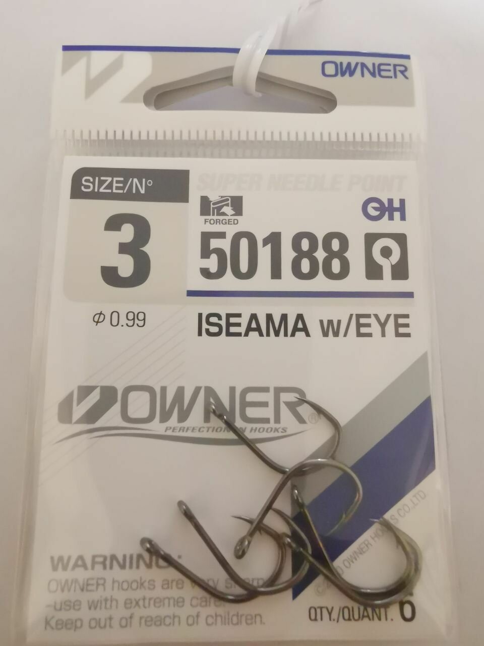 Крючок Owner 50188 №3 (6шт)