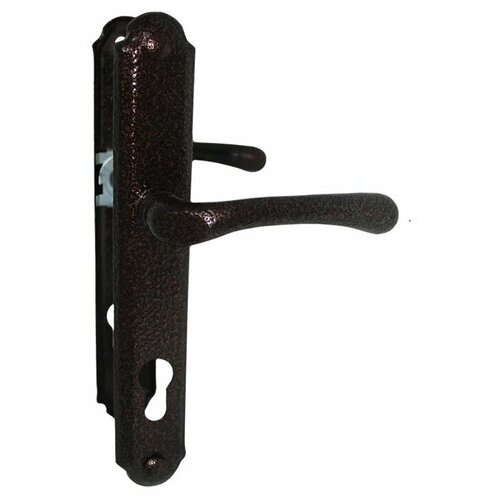 Ручка дверная под цилиндр (РДП 1-006-85Ц) ант. медь, фурнитура для дверей