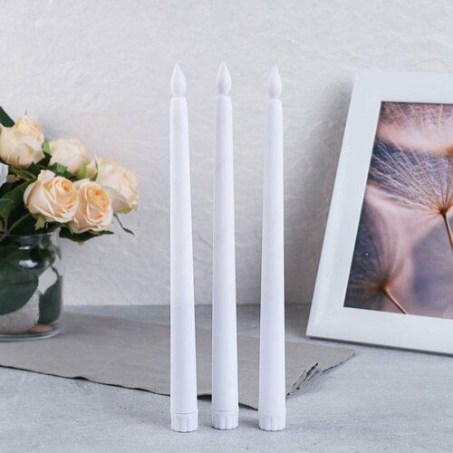 Свечи высокие светодиодные 27 см 3 штуки 551₽