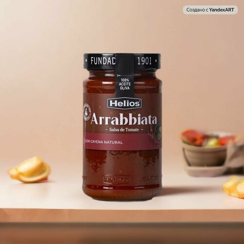 фото Соус томатный аррабиата helios "salsa arrabbiata", 380 г