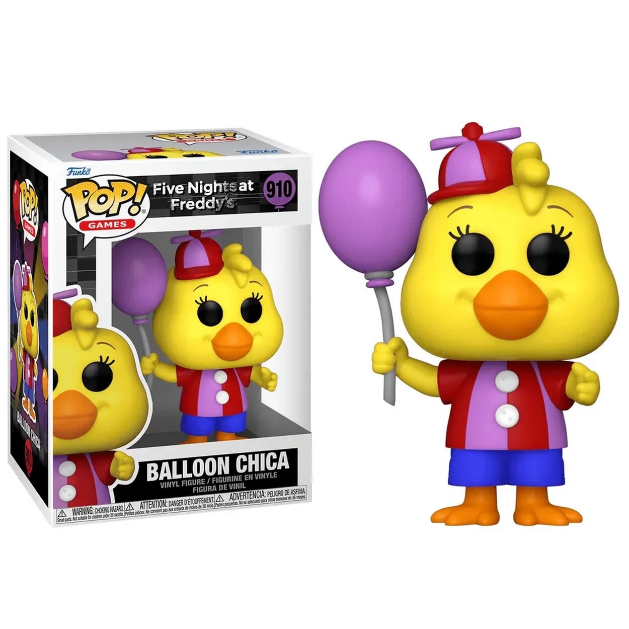 Фигурка Funko POP! Цирковой Чика с воздушным шариком (Balloon Chica) #910