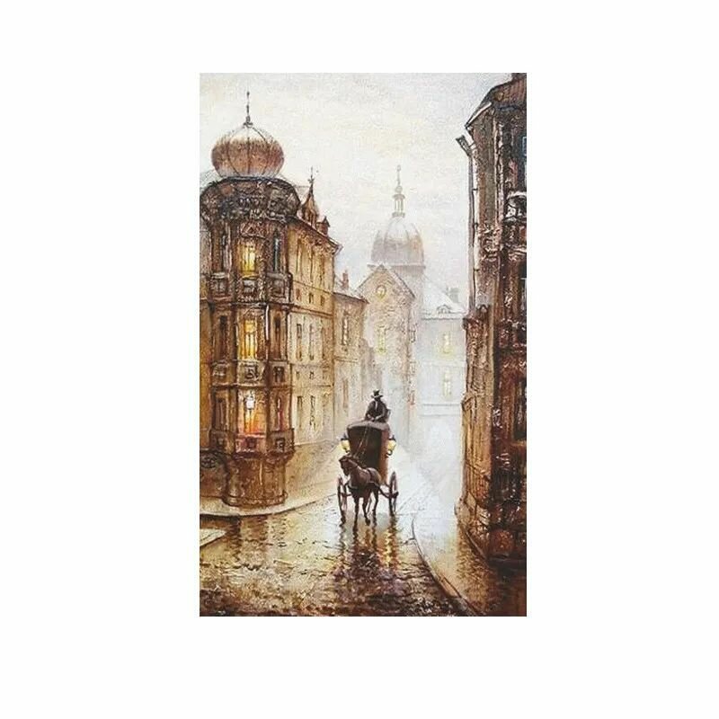 Электрообогреватель бытовой настенный Дыхание тепла (рис. Старый город) 20с462 разноцветный