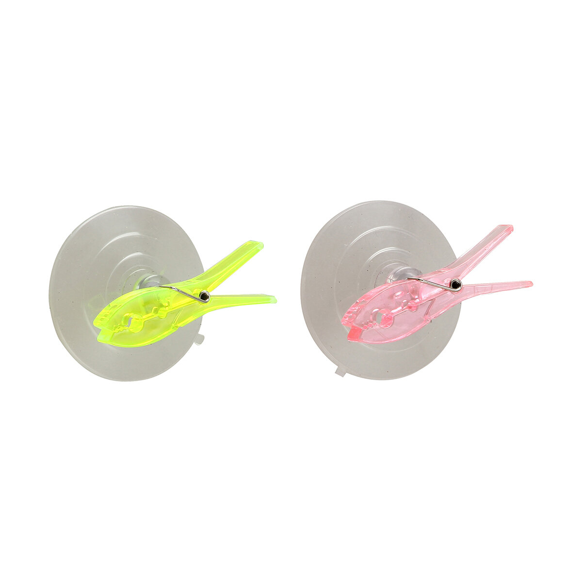 Набор крючков Рыжий кот на присоске "Прищепки", HS-1, набор 2 шт