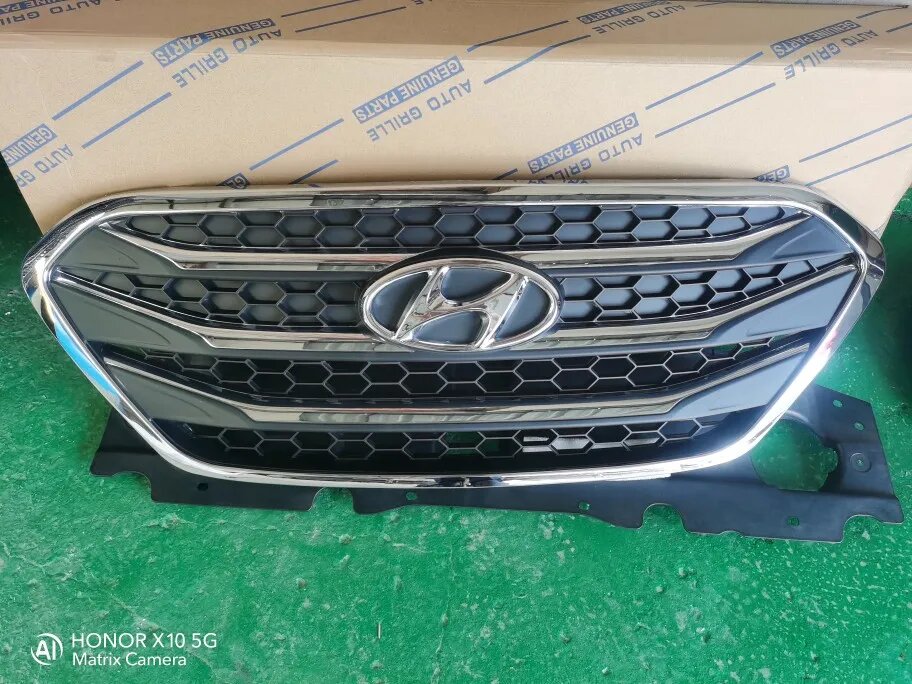 Хромированная передняя решетка радиатора из АБС-пластика для Hyundai ix35, 2009-2015